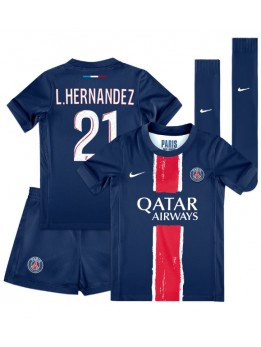 Paris Saint-Germain Lucas Hernandez #21 Dječji Domaci Dres kompleti 2024-25 Kratak Rukavima (+ kratke hlače)